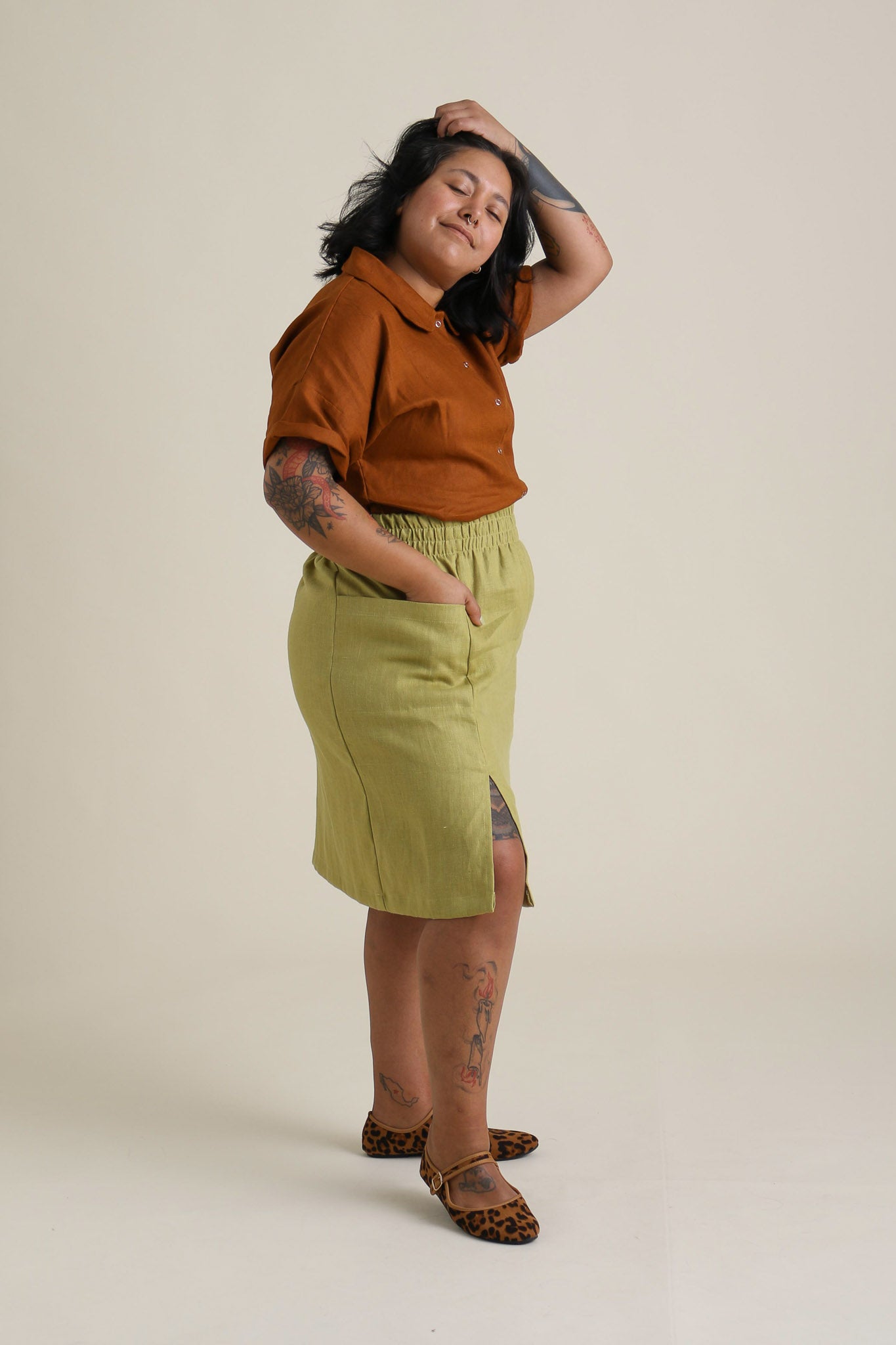 Cedar Skirt in Citrus – Conscious Clothing