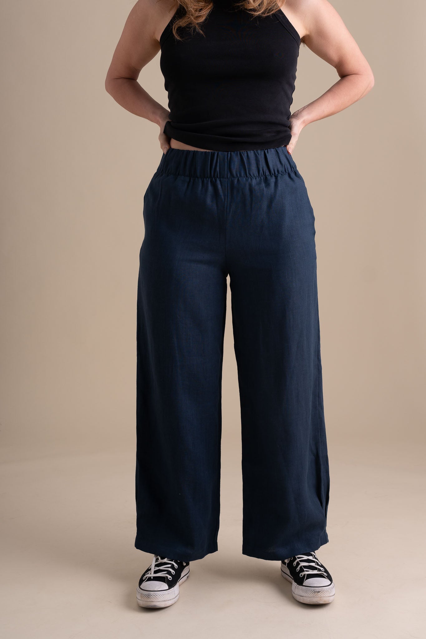 Crescent Moon Pants in Navy – Conscious Clothing