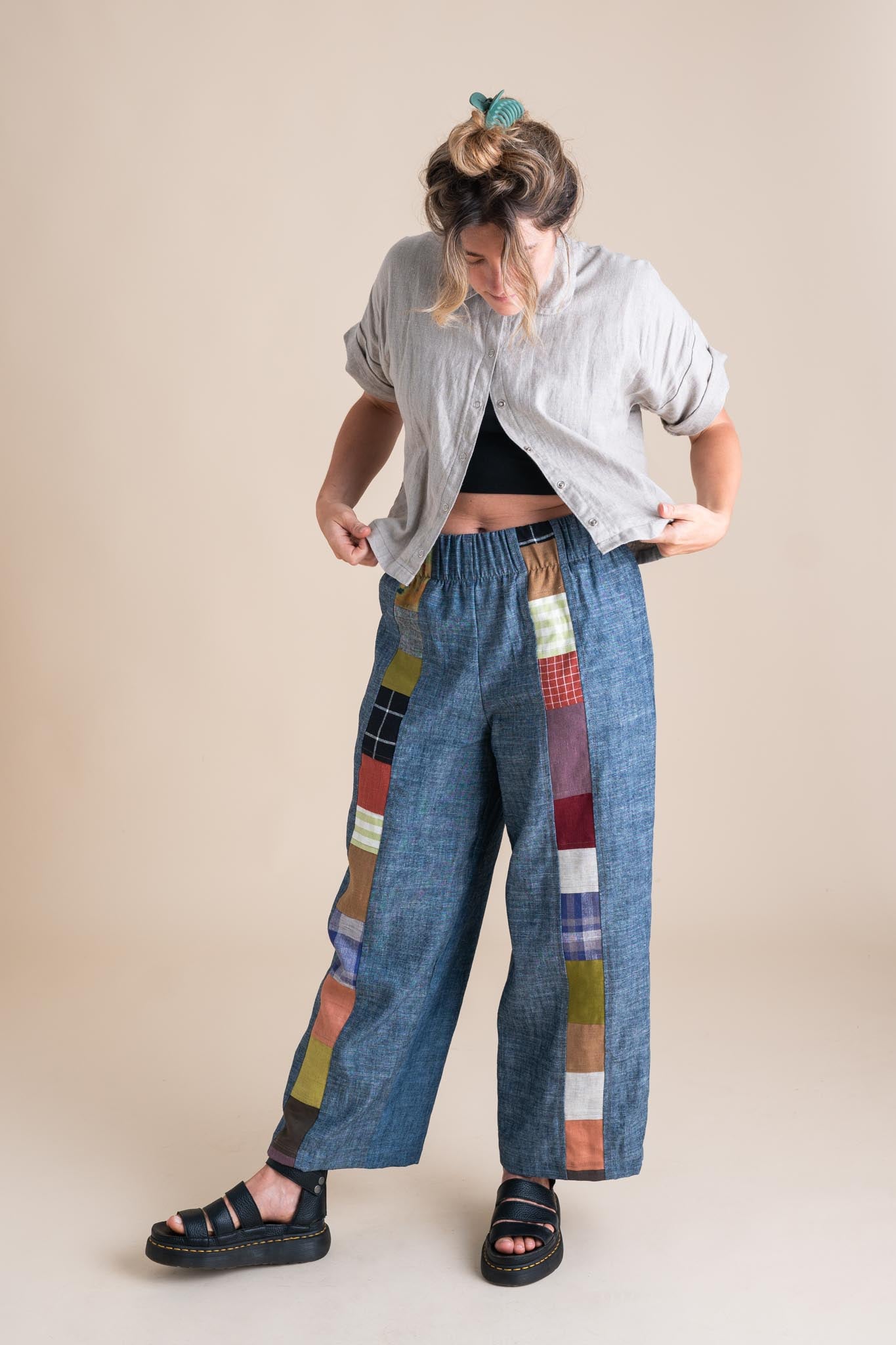 Sunset Pants in Indigo Chambray