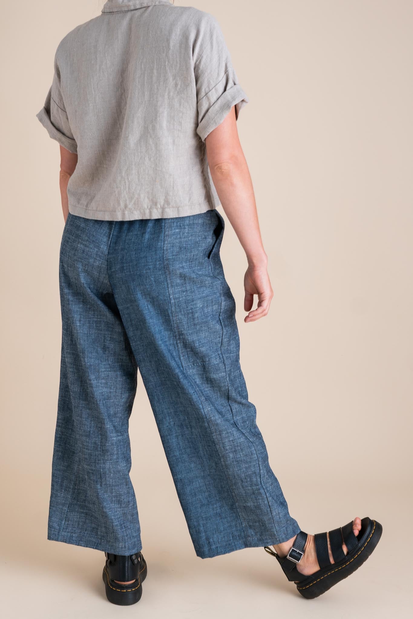 Sunset Pants in Indigo Chambray