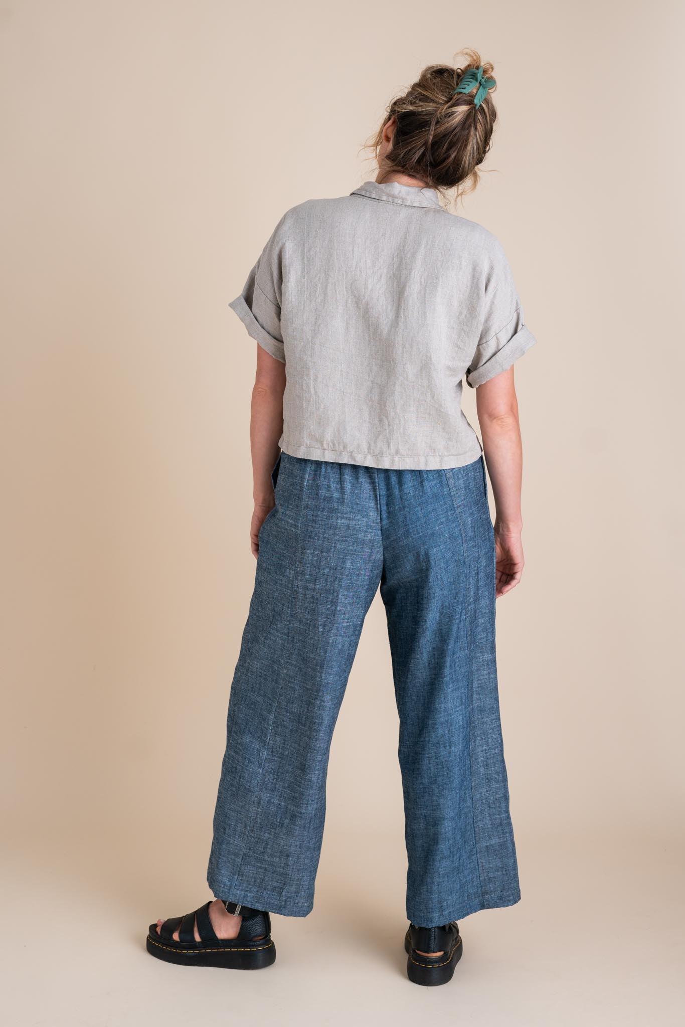 Sunset Pants in Indigo Chambray