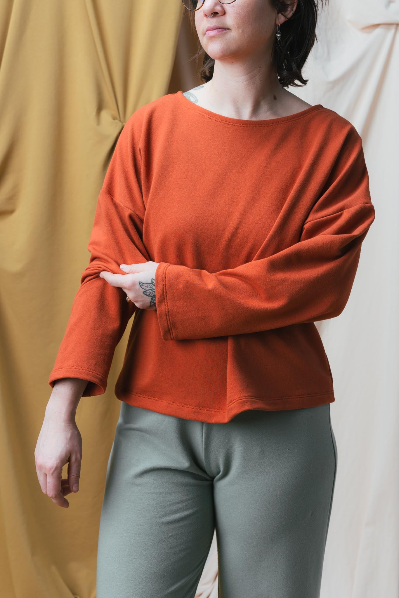 Christine Top in Persimmon