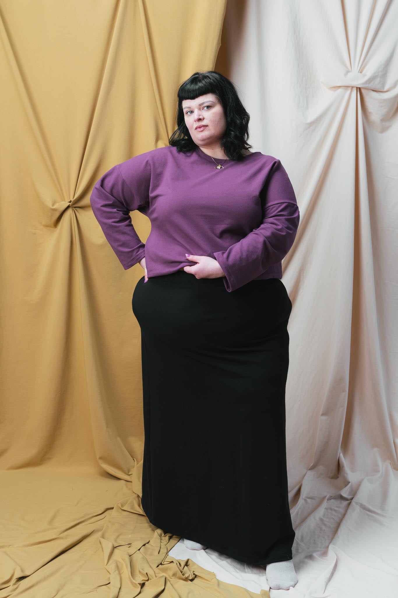 Christine Top in Plum