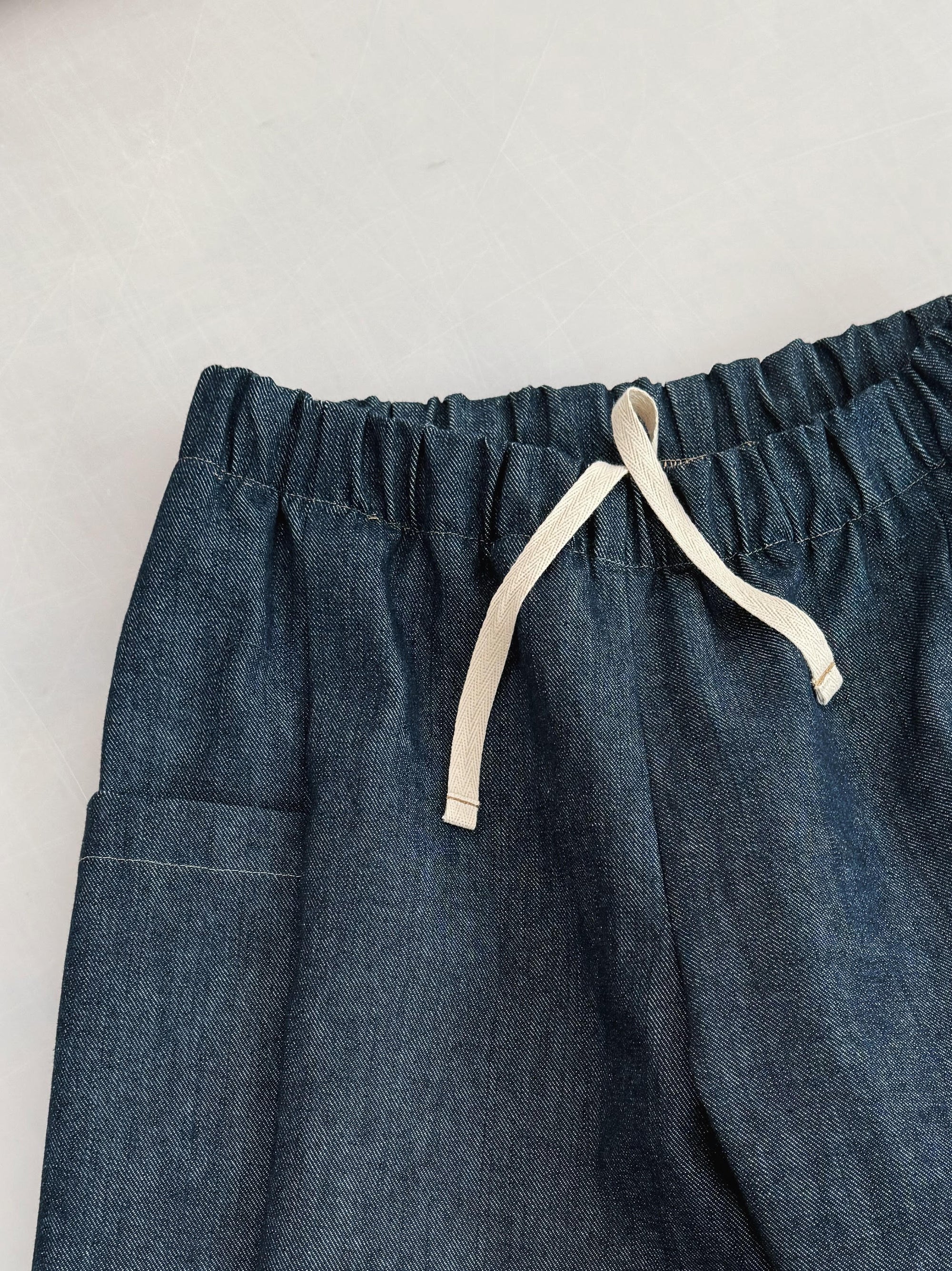 Cinema Pants in Cone Denim