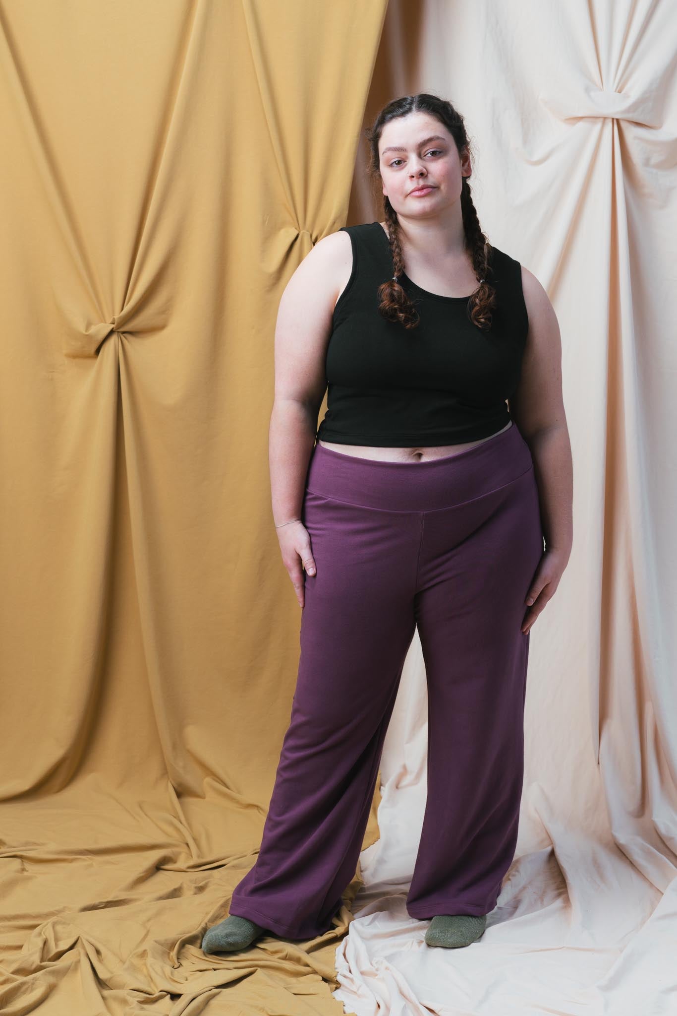 Eleanor Pants in Plum