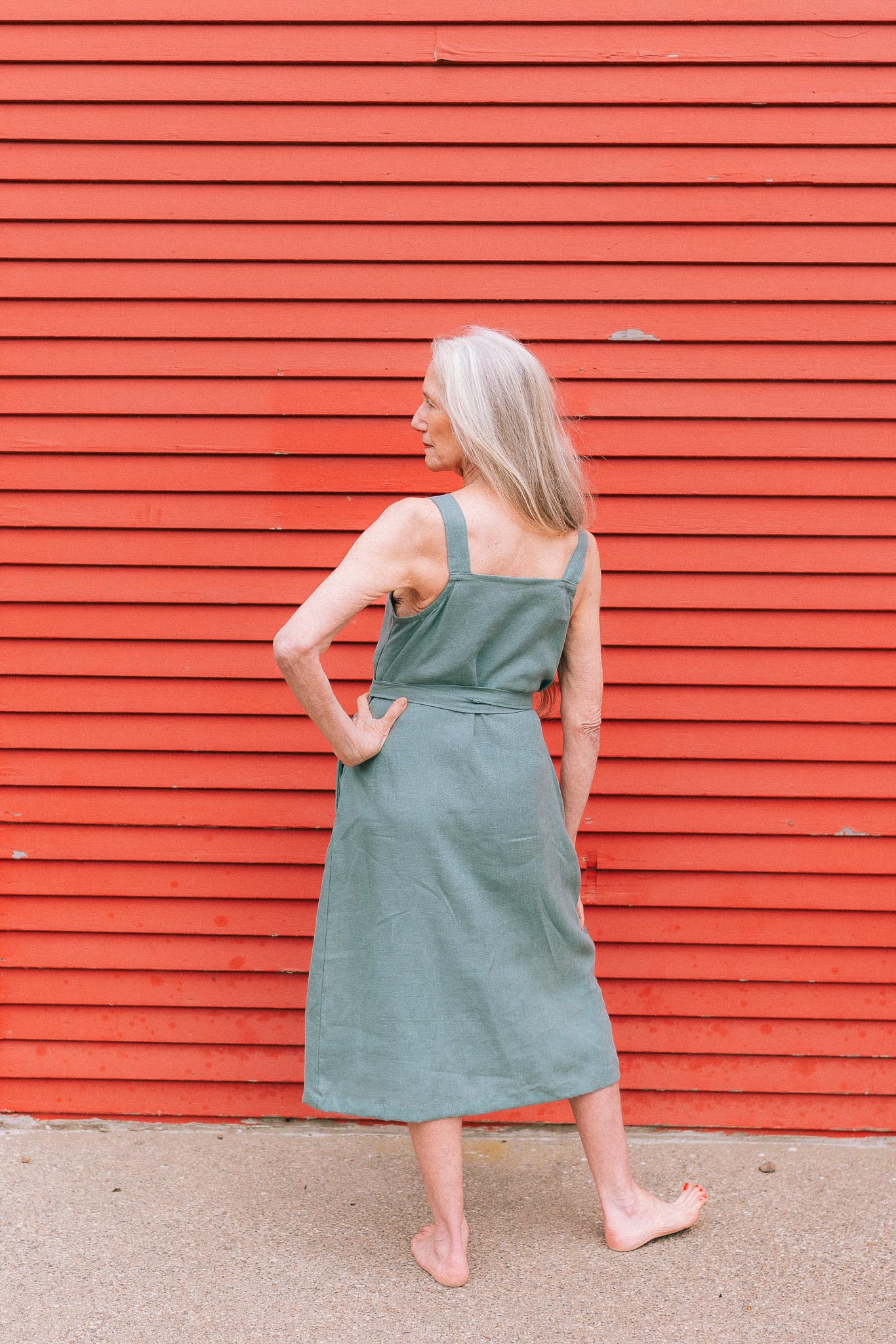 Rove Dress in Agave