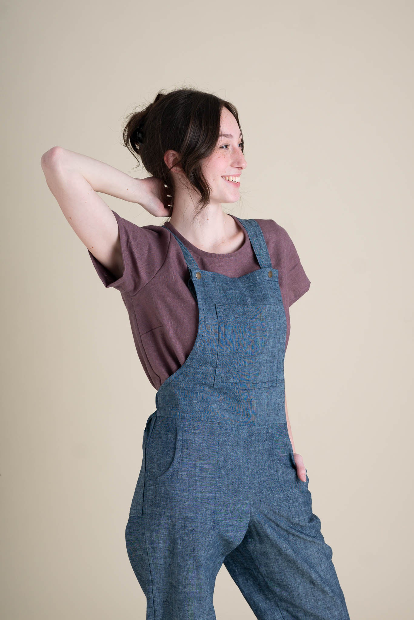 Chambray overalls on sale