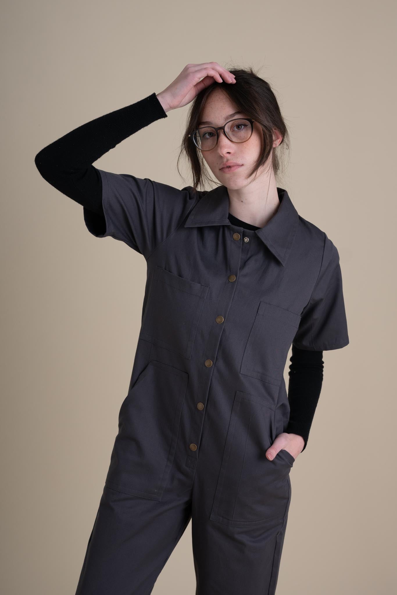 Stockholm Coveralls in Gray Twill – Conscious Clothing