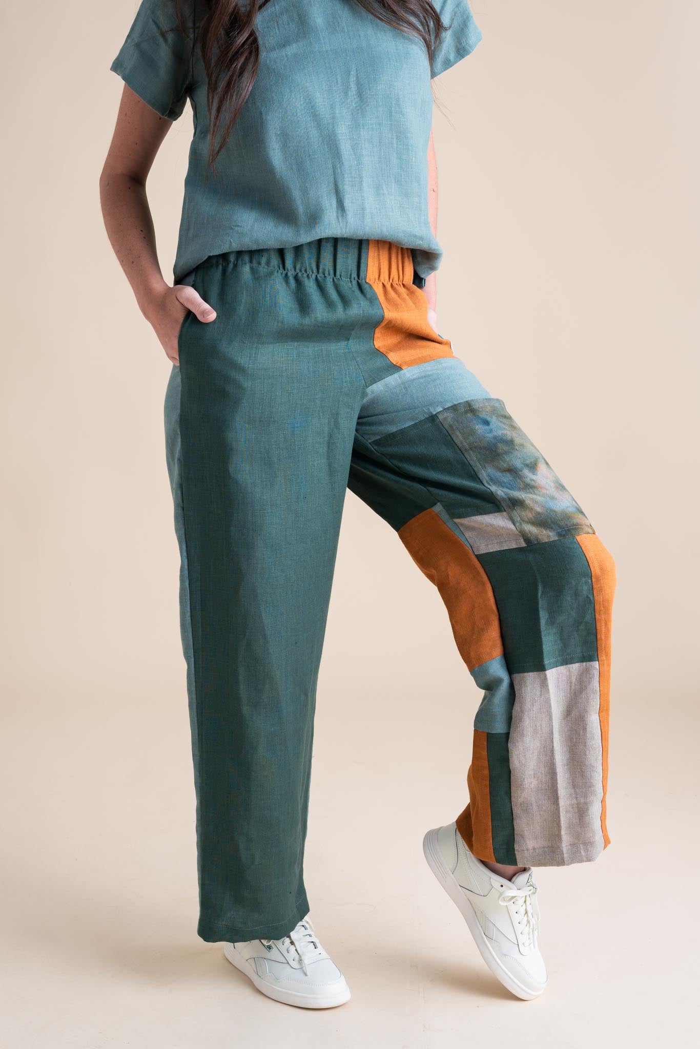 Sunset Pants S in Patchwork 