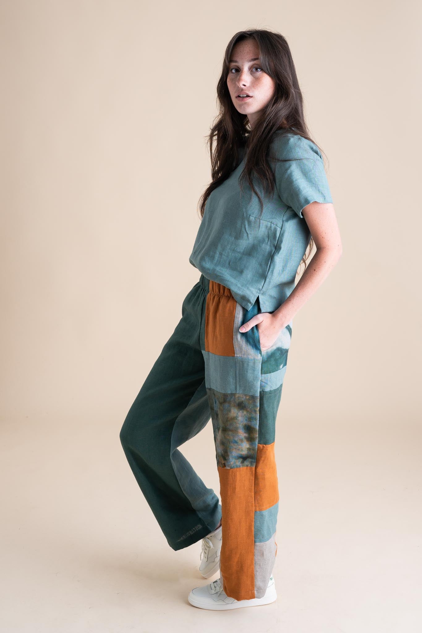 Sunset Pants S in Patchwork 