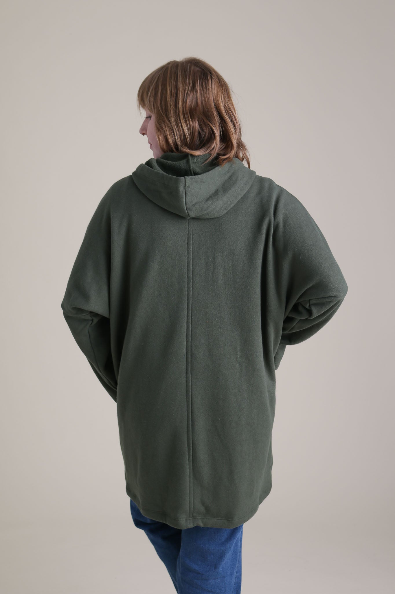 Fleece deals cocoon coat