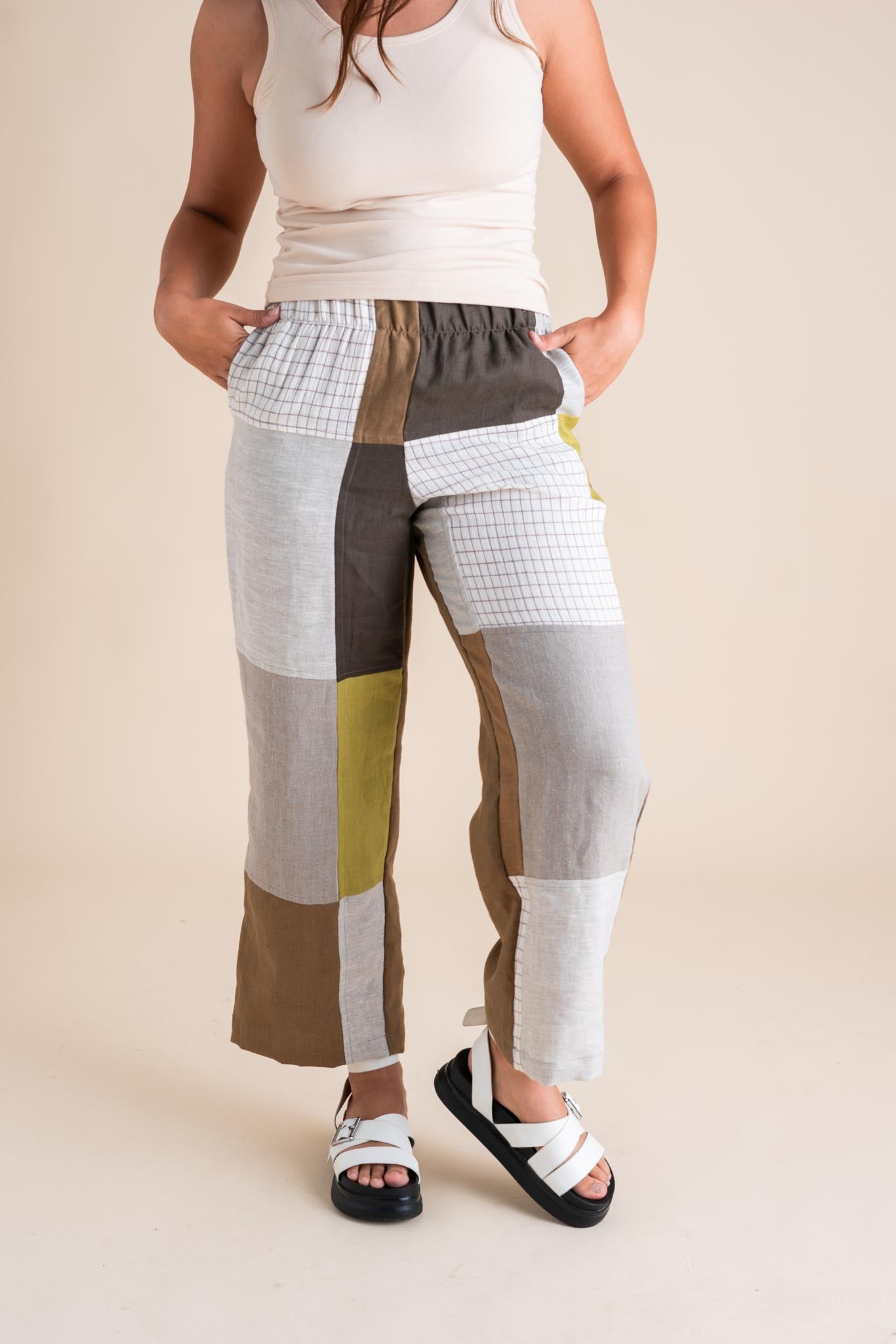 Sunset Pants M in Patchwork 