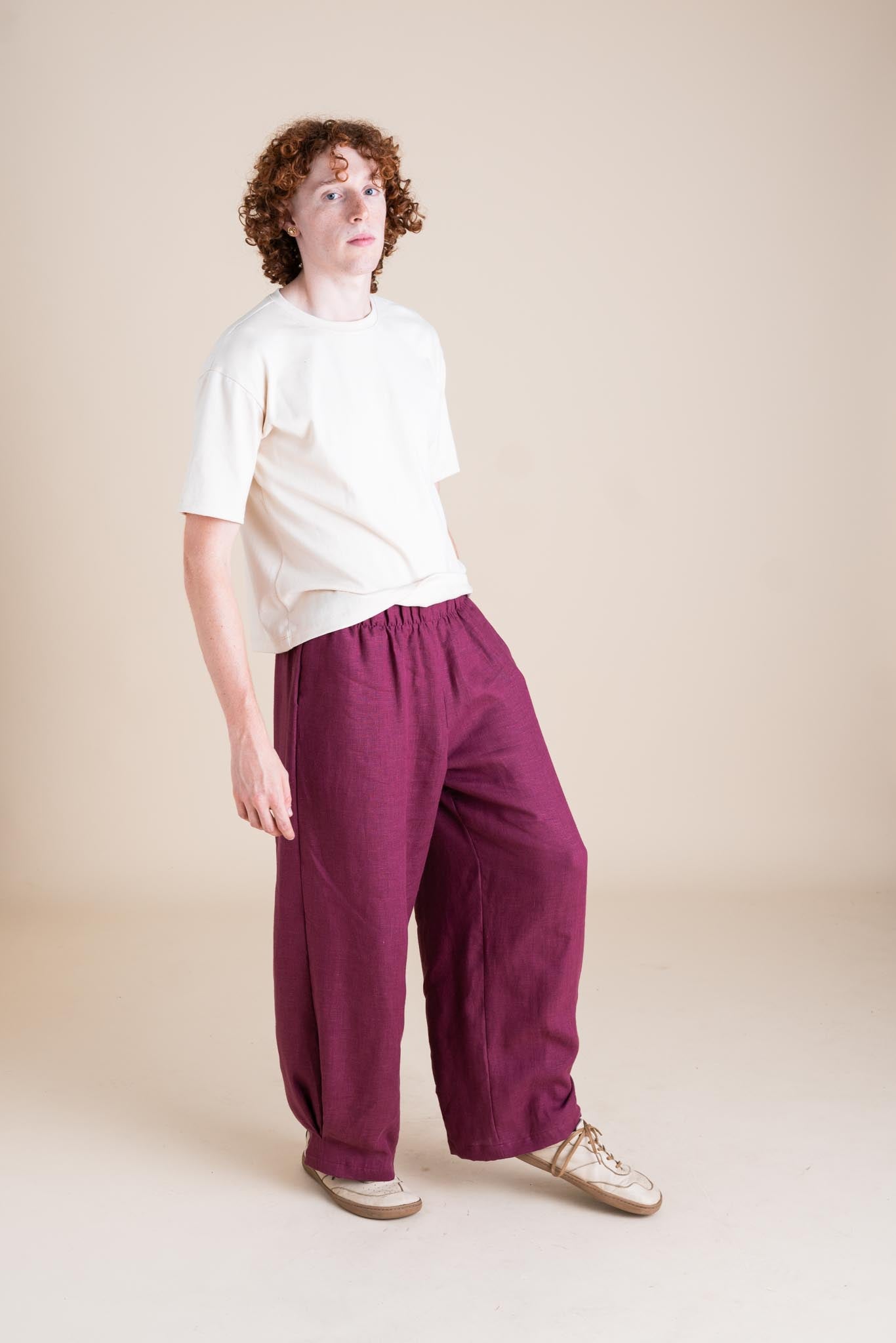 Crescent Moon Pants in Orchid