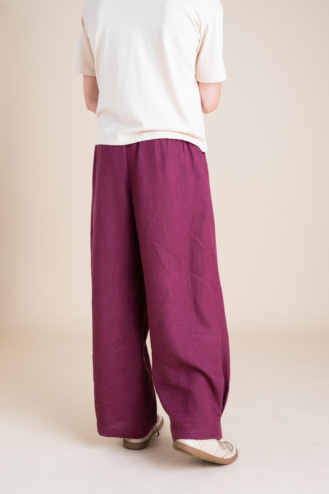 Crescent Moon Pants in Orchid