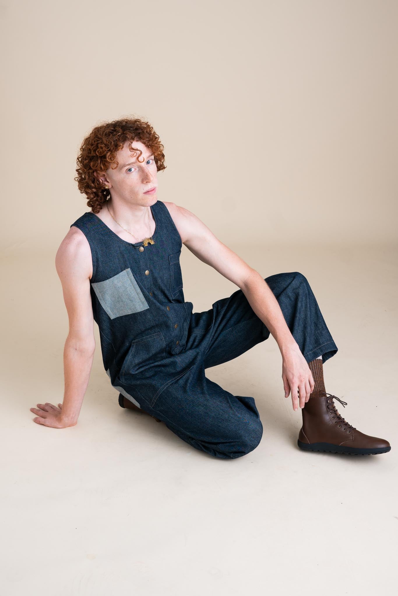 Rebel Denim Jumpsuit in Cone Denim