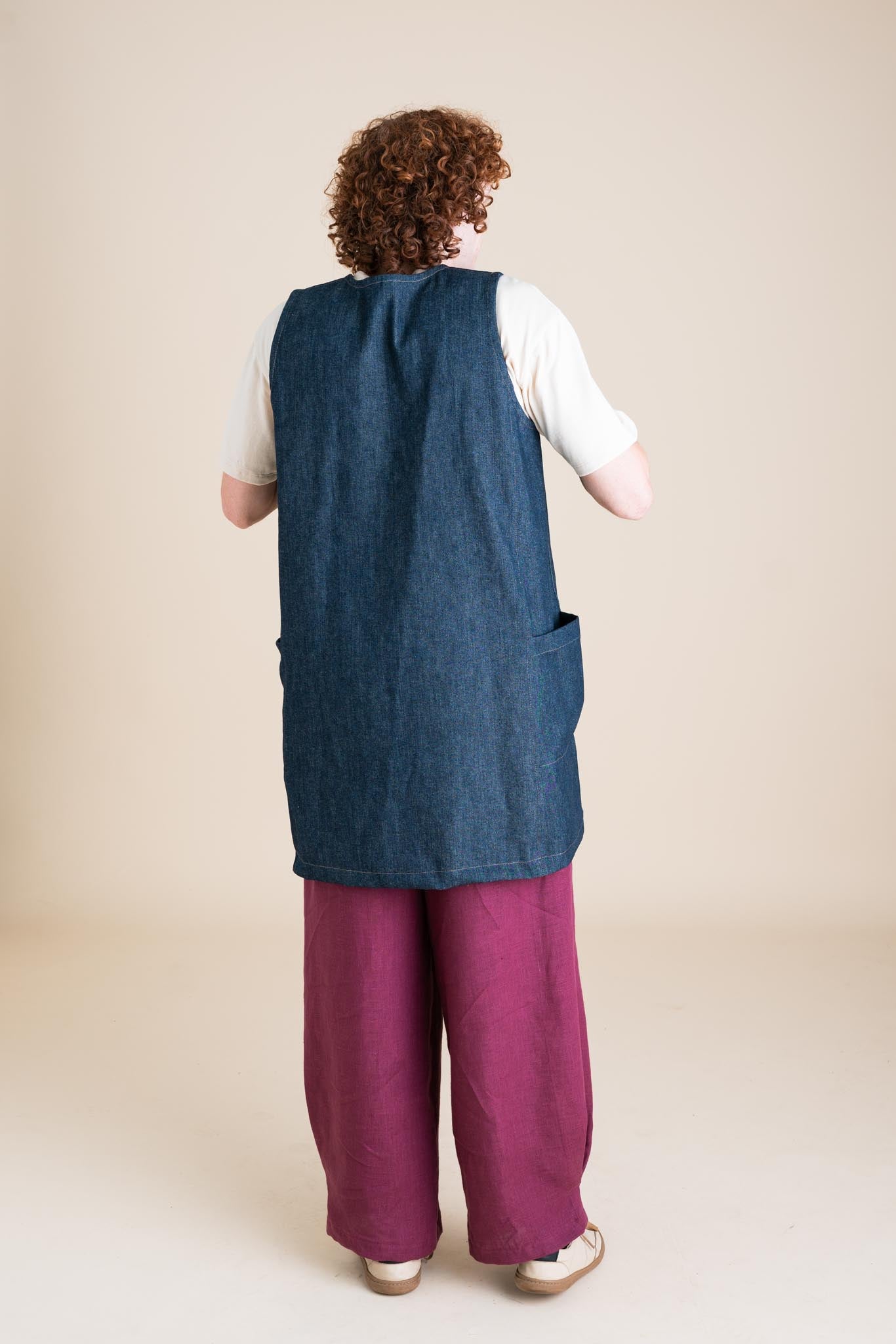 Snap Smock in Cone Denim