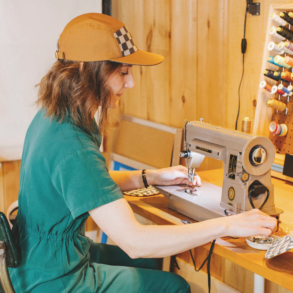 Quilted Camp Hat by Sundew Sewing in Agave