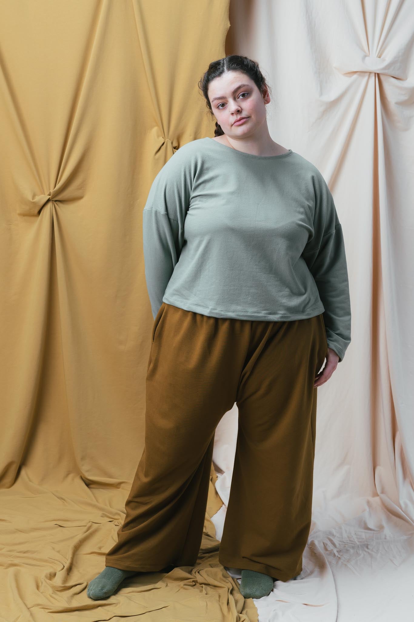 Zinat Pant in Almond