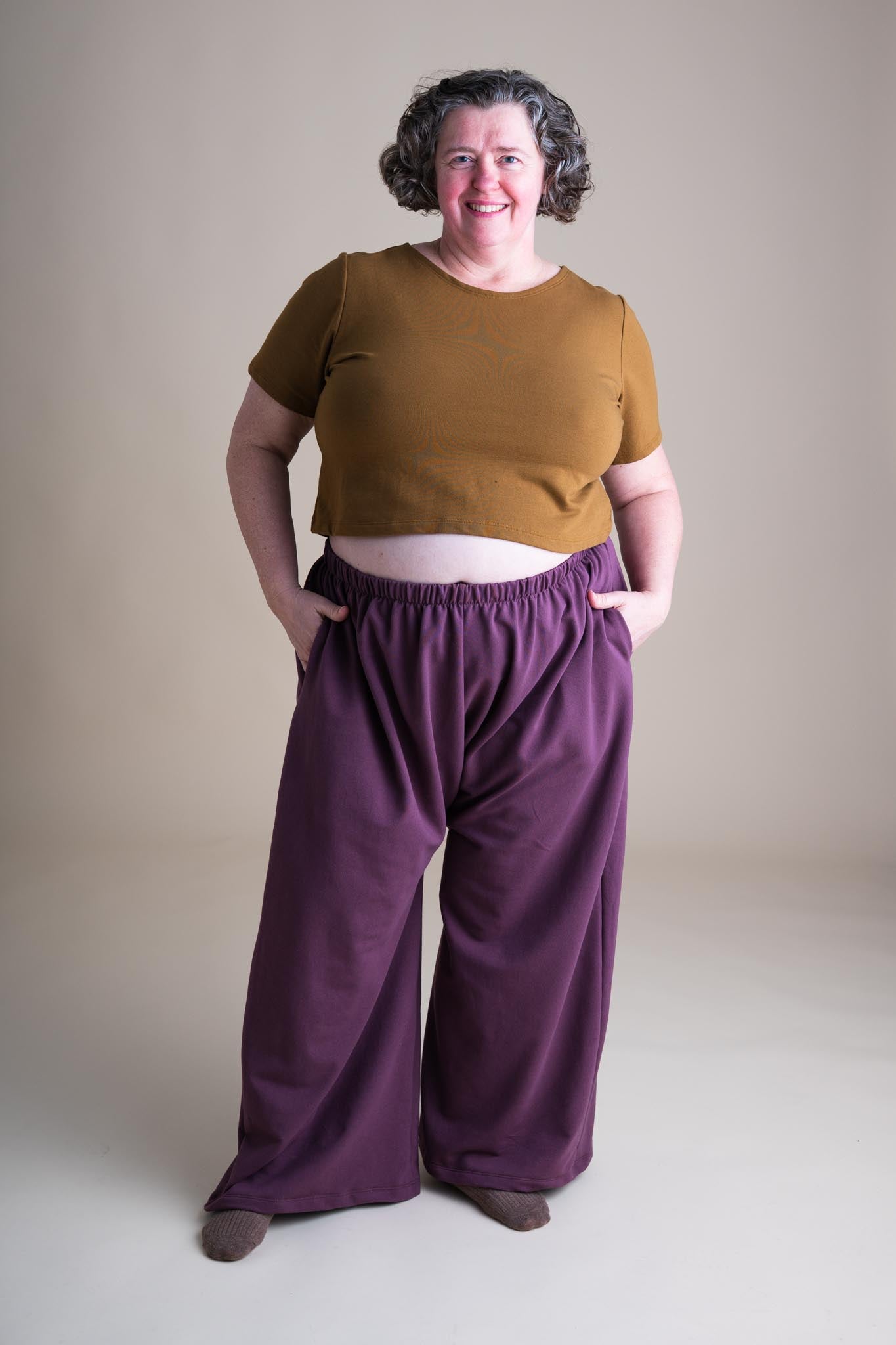 Zinat Pant in Plum